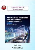 Advanced Modern Engineering Mathematics &lpar;4th Edition&comma; Glyn James&rpar; &ndash; Verified Solutions Manual &lpar;All Chapters&comma; Step‑by‑Step Answers & Detailed Explanations&rpar;