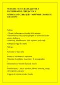NURS 4506 - TEST 1 &lpar;PART 2&rpar; &lpar;WEEK 3 POSTOPERATIVE CARE&rpar;&lpar;WEEK 4 ASTHMA AND COPD&rpar; QUESTIONS WITH COMPLETE SOLUTIONS