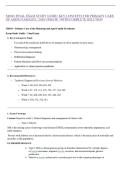 NR601 FINAL EXAM STUDY GUIDE&colon; KEY CONCEPTS FOR PRIMARY CARE OF AGING FAMILIES &vert; 2026 UPDATE &vert; WITH COMPLETE SOLUTION