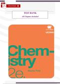 Chemistry&colon; Atoms First 2e &lpar;OpenStax&comma; 2nd Edition&rpar; &ndash; Verified Test Bank &lpar;Chapters 1&ndash;21&comma; Multiple‑Choice&comma; Conceptual & Quantitative Questions&rpar;