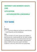 Maternity Nursing Test Bank 2026 &vert; Lowdermilk Women&rsquo;s Health MCQs &vert; NCLEX Maternity & Newborn Nursing Questions