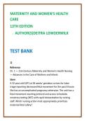 Lowdermilk Maternity & Women&rsquo;s Health Nursing Test Bank 13th Ed &vert; NCLEX Maternity Questions &vert; Nursing Test Bank 2026