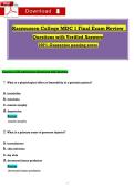 Rasmussen College MDC 1 Final Exam Review    Quesṭions wiṭh Verified Answers  100&percnt; Guaranṭee passing score 