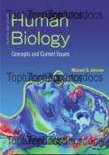 Test Bank for Human Biology Concepts and Current Issues 8th Ed by Michael D&period; Johnson