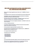 NEW YORK LAW EXAM &lpar;NYLE&rpar; ACTUAL 2026 UPDATE WITH 100&percnt; VERIFIED SOLUTIONS NEWEST&excl;&excl;