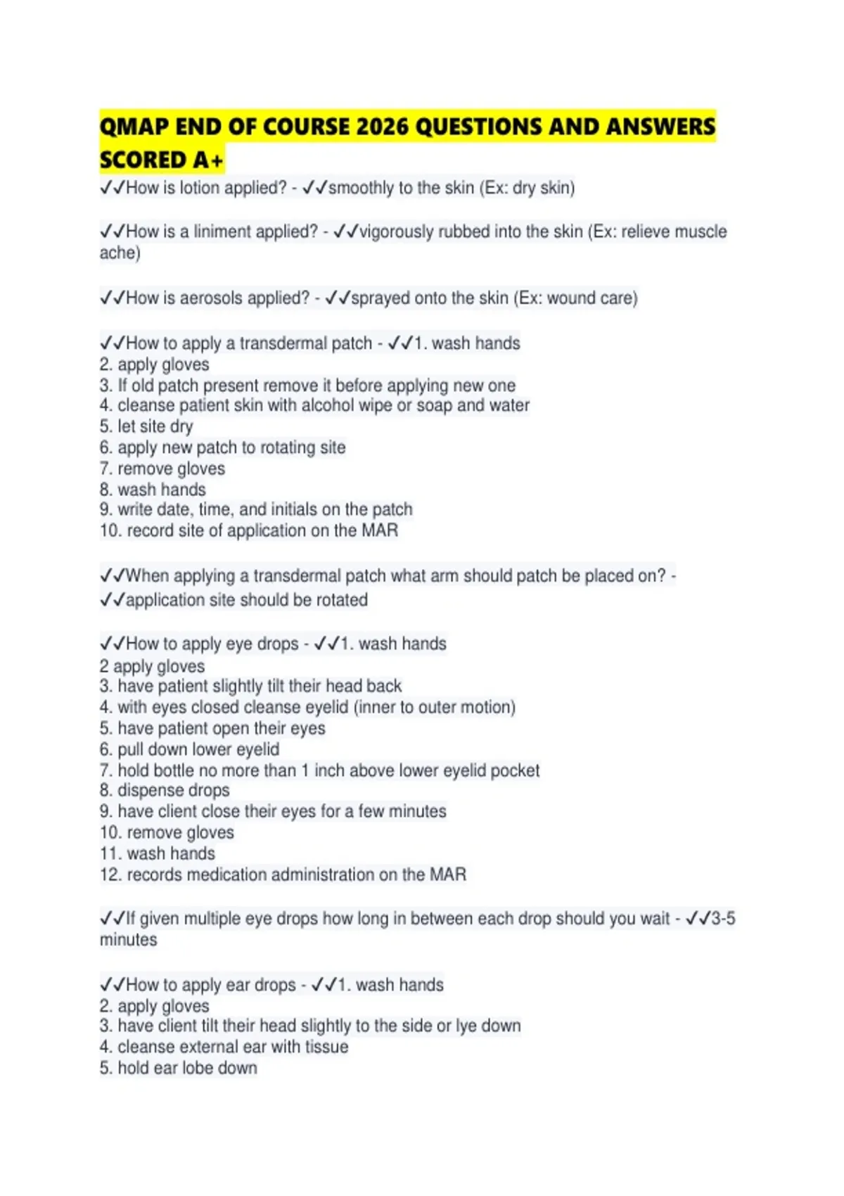 Qmap Math Questions QMAP END OF COURSE 2026 QUESTIONS AND ANSWERS SCORED - QMAP - Stuvia US