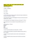 QMAP LATEST 2026 TEST PAPER QUESTIONS AND ANSWERS SCORED