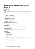Review Test Submission Exam - Week 6