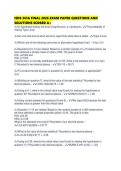 ISDS 361A FINAL 2026 EXAM PAPER QUESTIONS AND SOLUTIONS SCORED