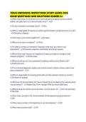 TEXAS EMISSIONS INSPECTIONS STUDY GUIDE 2026 EXAM QUESTIONS AND SOLUTIONS SCORED