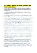 PCA WEEDS LATEST 2026 TEST PAPER QUESTIONS AND SOLUTIONS SCORED 