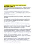 PCA WEEDS LATEST 2026 EXAM QUESTIONS AND SOLUTIONS SCORED