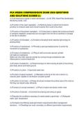 PCA WEEDS COMPREHENSIVE EXAM 2026 QUESTIONS AND SOLUTIONS SCORED
