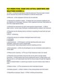 PCA WEEDS FINAL EXAM 2026 ACTUAL QUESTIONS AND SOLUTIONS SCORED