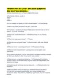 HONDROS NUR 163 LATEST 2026 EXAM QUESTIONS AND SOLUTIONS SCORED