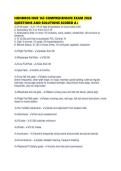 HONDROS NUR 163 COMPREHENSIVE EXAM 2026 QUESTIONS AND SOLUTIONS SCORED