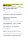 ATC BASICS STUDY GUIDE 2026 EXAM QUESTIONS AND SOLUTIONS SCORED 