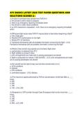 ATC BASICS LATEST 2026 TEST PAPER QUESTIONS AND SOLUTIONS SCORED