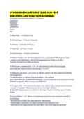 UTA MICROBIOLOGY CORE EXAM 2026 TEST QUESTIONS AND SOLUTIONS SCORED