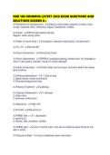 NUR 160 HONDROS LATEST 2026 EXAM QUESTIONS AND SOLUTIONS SCORED