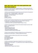 BSNC 1000 STUDY GUIDE 2026 EXAM QUESTIONS AND SOLUTIONS SCORED