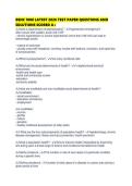 BSNC 1000 LATEST 2026 TEST PAPER QUESTIONS AND SOLUTIONS SCORED