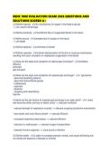 BSNC 1000 EVALUATION EXAM 2026 QUESTIONS AND SOLUTIONS SCORED 