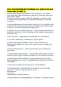 BSNC 1000 COMPREHENSIVE EXAM 2026 QUESTIONS AND SOLUTIONS SCORED