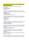BSNC 1000 FINAL EXAM 2026 ACTUAL QUESTIONS AND SOLUTIONS SCORED
