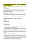 BSNC 1000 UPDATED 2026 EXAM SCRIPT QUESTIONS AND SOLUTIONS SCORED A&plus;