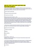 HESI RN LATEST 2026 EXAM QUESTIONS AND SOLUTIONS SCORED