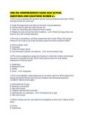 HESI RN COMPREHENSIVE EXAM 2026 ACTUAL QUESTIONS AND SOLUTIONS SCORED