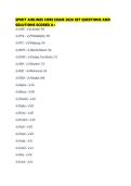 SPIRIT AIRLINES CORE EXAM 2026 SET QUESTIONS AND SOLUTIONS SCORED
