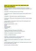 SCMN 3730 CORE EXAM 2026 TEST QUESTIONS AND SOLUTIONS SCORED