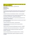 SCMN 3730 COMPREHENSIVE EXAM 2026 QUESTIONS AND SOLUTIONS SCORED