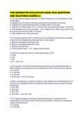 PJM GENERATOR EVALUATION EXAM 2026 QUESTIONS AND SOLUTIONS SCORED