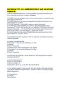 BSN 205 LATEST 2026 EXAM QUESTIONS AND SOLUTIONS SCORED