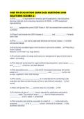 OSSF DR EVALUATION EXAM 2026 QUESTIONS AND SOLUTIONS SCORED