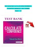 Test Bank for Calculate with Confidence&comma; 7th Edition by Deborah C&period; Morris &vert; Latest Update 2026 &vert; 100&percnt; Guarantee Pass