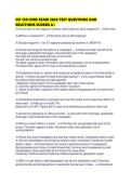 CCI 150 CORE EXAM 2026 TEST QUESTIONS AND SOLUTIONS SCORED 