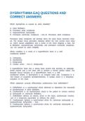 DYSRHYTHMIA EAQ QUESTIONS AND CORRECT ANSWERS