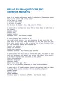 RELIAS ED RN A QUESTIONS AND CORRECT ANSWERS