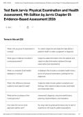 Test Bank Jarvis&colon; Physical Examination and Health Assessment&comma; 9th Edition by Jarvis Chapter 01&colon; Evidence-Based Assessment 2026