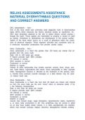 RELIAS ASSESSMENTS ASSISTANCE MATERIAL DYSRHYTHMIAS QUESTIONS AND CORRECT ANSWERS
