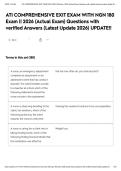 ATI COMPREHENSIVE EXIT EXAM WITH NGN 180 Exam &vert;&vert; 2026 &lpar;Actual Exam&rpar; Questions with verified Answers &lpar;Latest Update 2026&rpar; UPDATE&excl;&excl;