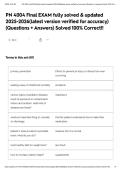 PN 4004 Final EXAM fully solved & updated 2025-2026&lpar;latest version verified for accuracy&rpar; &lpar;Questions &plus; Answers&rpar; Solved 100&percnt; Correct&excl;&excl;