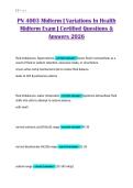 PN 4003 Midterm &vert; Variations In Health Midterm Exam &vert; Certified Questions & Answers 2026