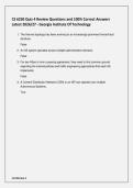 CS 6250 Quiz 4 Review Questions and 100&percnt; Correct Answers Latest 2026&sol;27 - Georgia Institute Of Technology