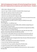 NUR 160 Exam 3 &ndash; Fundamental Concepts of Practical Nursing II &ndash; Hondros College of Nursing &ndash; 2026&sol;2027 &vert; Updated review questions with verified answers