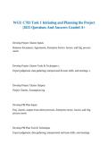 WGU C783 Task 1 Initiating and Planning the Project &vert;2025 Questions And Answers Graded A&plus;